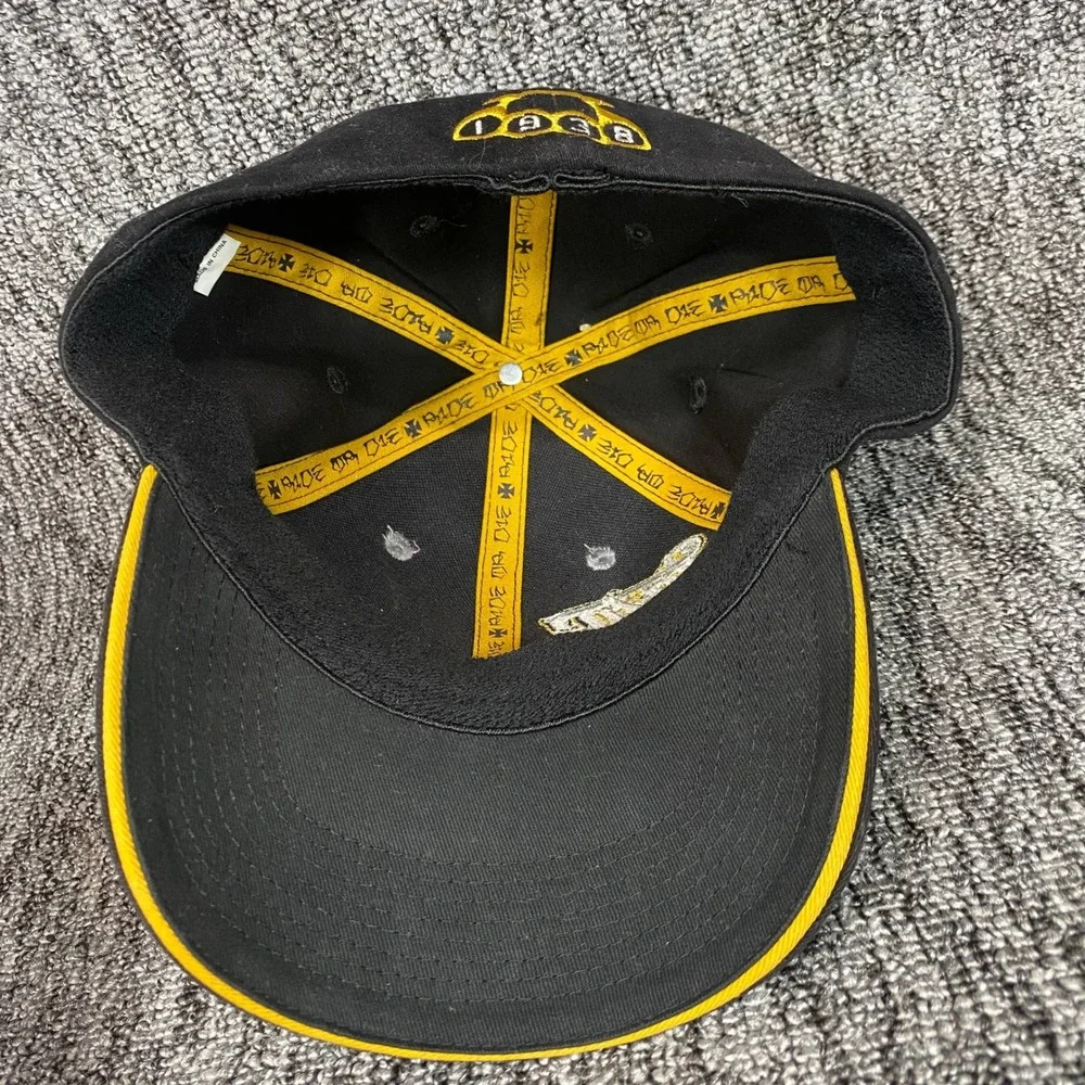 VTG Mac Tools Skull Helmet Wrench Graphic Flex Fit Hat Size M L Black Cap